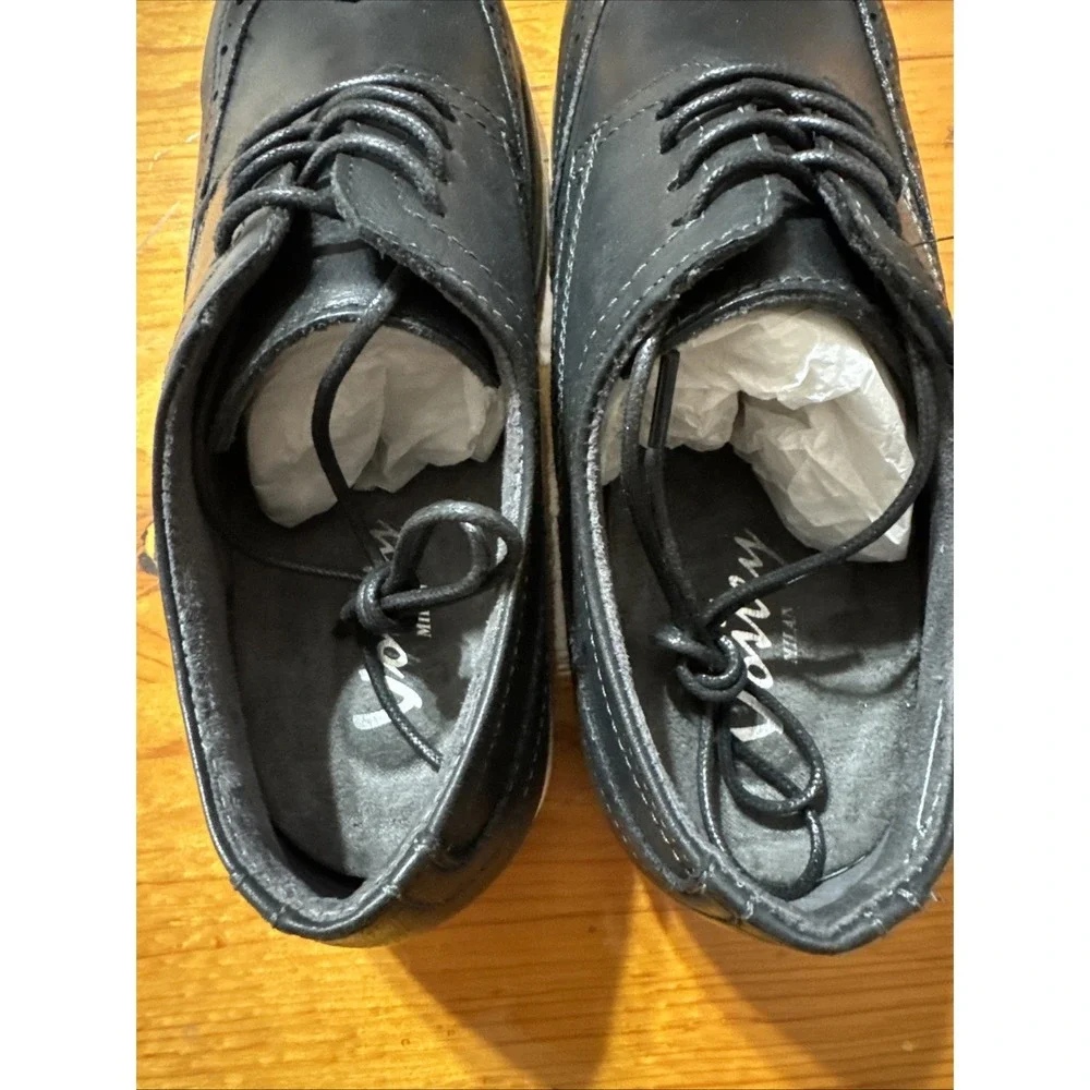 Vostey Men's Wingtip Brogue Oxford Size 8